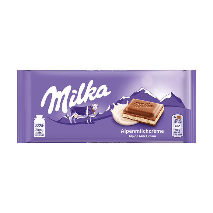 Milka Slab- Alphine Milk 90g