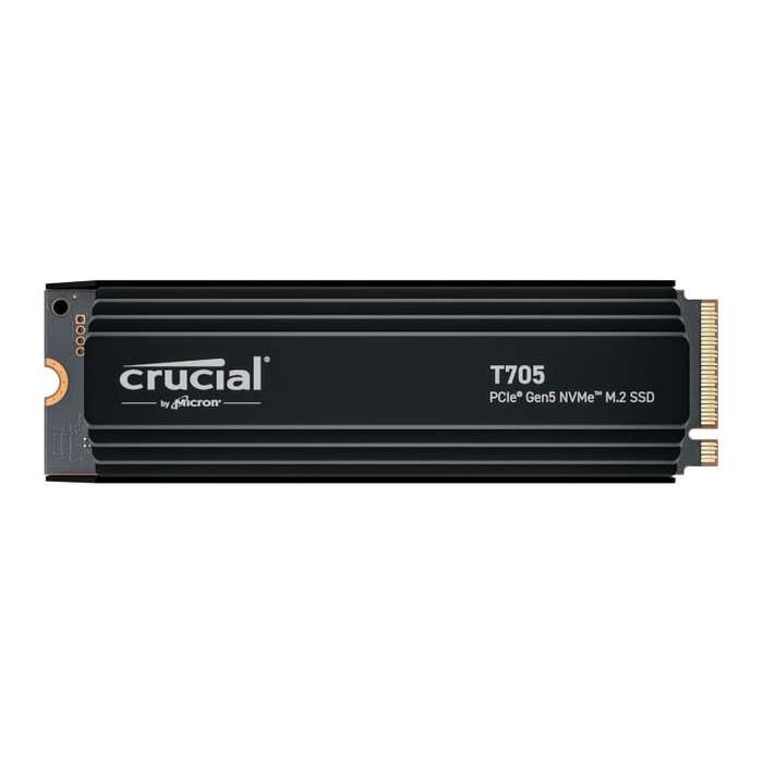 Crucial T705 2TB M.2 NVMe Gen5 with Heatsink NAND SSD