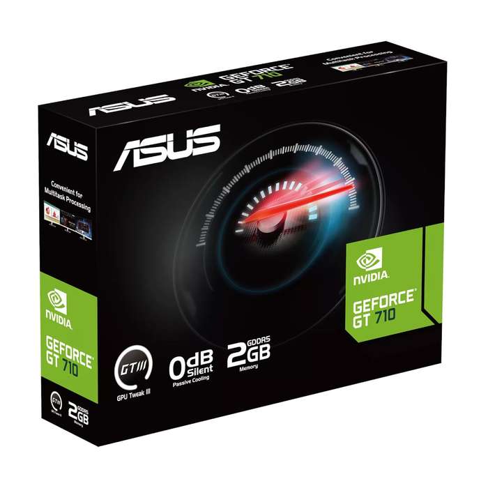 Asus GeForce Graphics Card GT 710 2GB GDDR5 EVO Graphics Card