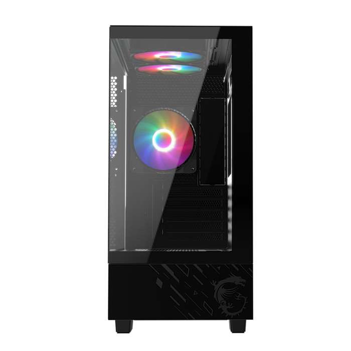 MSI PC Case PAG PANO M110A PC Case Micro-ATX Gaming Chassis  Black PC Case