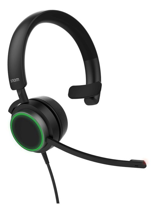 Snom A330M Mono Over-Ear Headset, Passive Noise Cancellation, VoIP Phone Headset, USB/3.5mm