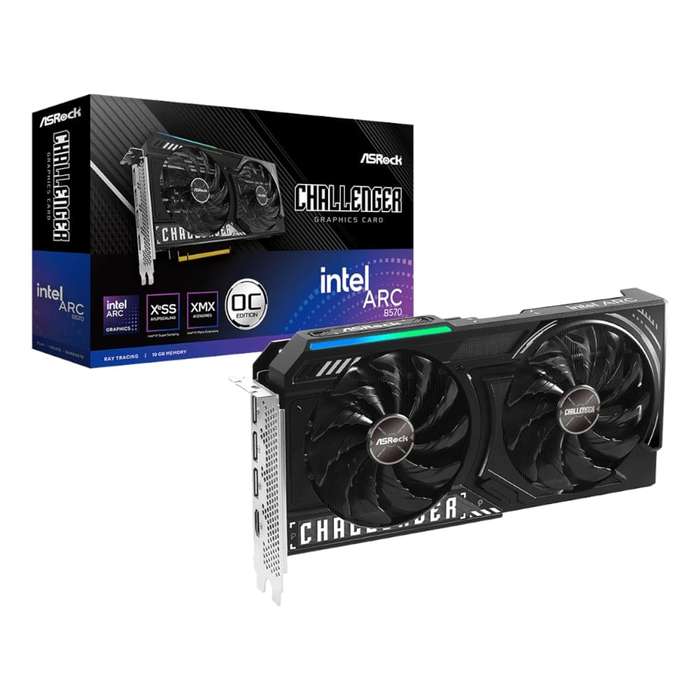 10GB ASRock Intel Arc B570 Challenger OC GDDR6 160-BIT Graphics Card