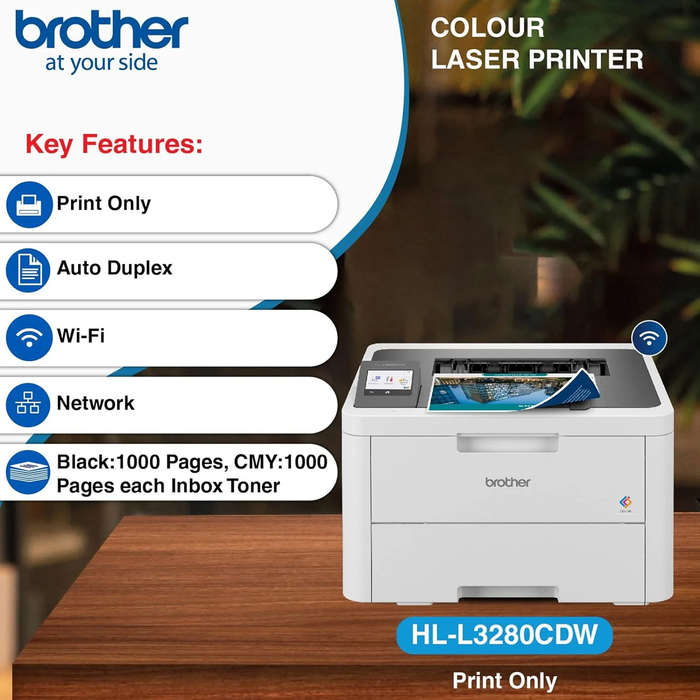Brother HL-L3280CDW A4 Colour Laser Printer - with 3yr warranty
