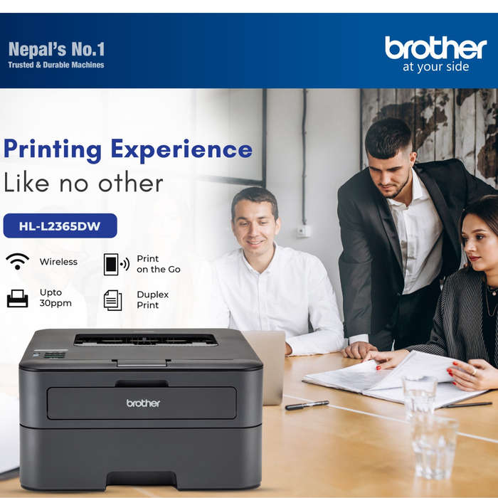 Brother HL-L2365DW A4 Mono Laser Printer - with 3yr Warranty