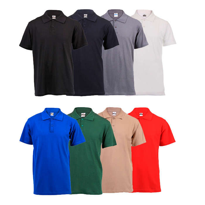 180g Pique Knit Men's Polo Golf Shirt - Various Navy XL