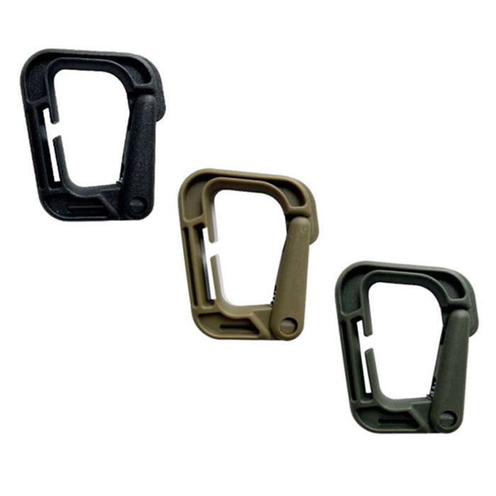 TacSpec Molle Plastic D Hanger - Various Black