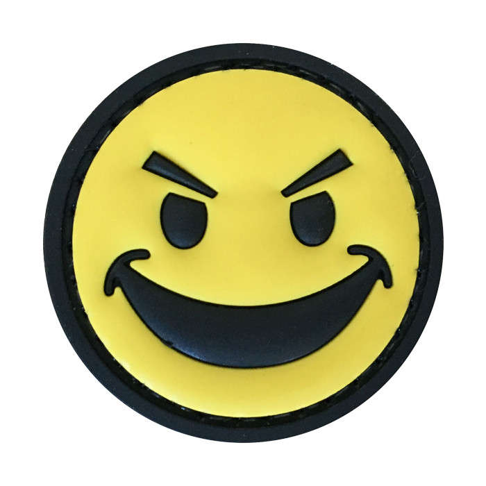 TacSpec "Angry Smiley Face" PVC Velcro Patch