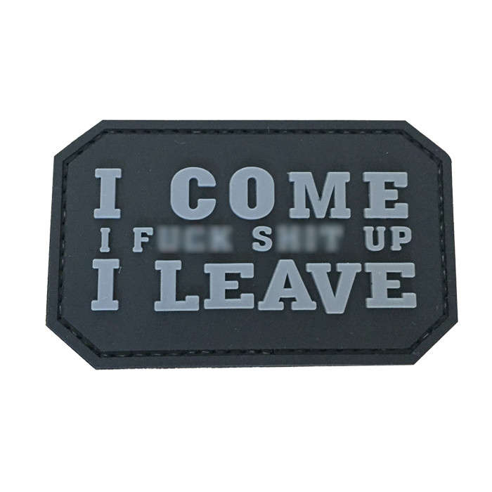 TacSpec "I Come I Leave" PVC Velcro Patch