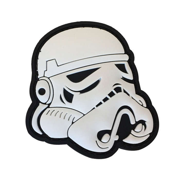 TacSpec "Storm Trooper Helmet" PVC Velcro Patch