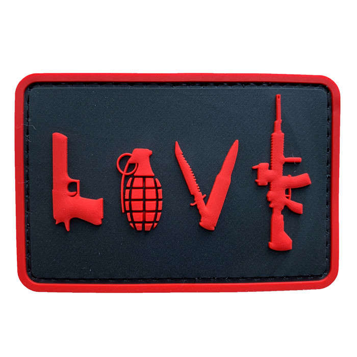 TacSpec "Love" PVC Velcro Patch