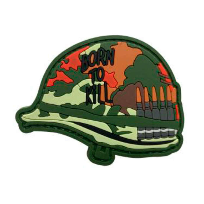 TacSpec "Born to Kill Helmet" PVC Velcro Patch