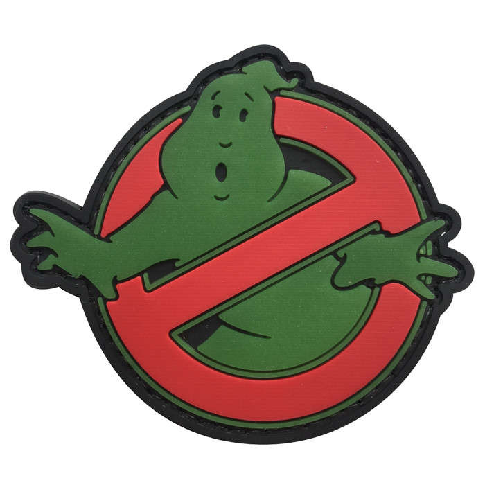 TacSpec "No Ghost" PVC Velcro Patch - Glow In The Dark