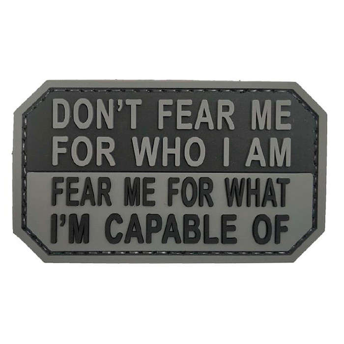 TacSpec "Don't Fear Me" PVC Velcro Patch