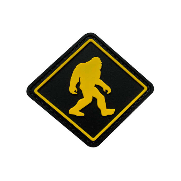 TacSpec "Bigfoot" PVC Velcro Patch - Black/Yellow