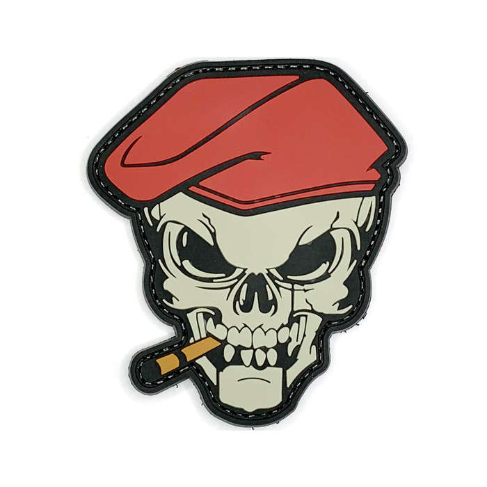 TacSpec "Smoking Skull" PVC Velcro Patch