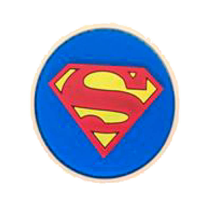 TacSpec "Superman" PVC Velcro Patch - Red/Blue