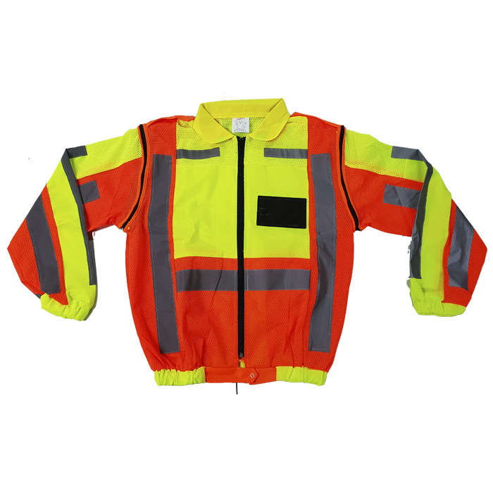 Metro Reflective Jacket with Detachable Sleeves 2XL