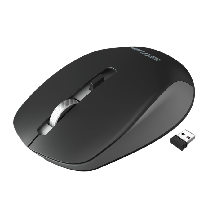 Astrum Rechargeable Wireless Mouse - Black/Grey