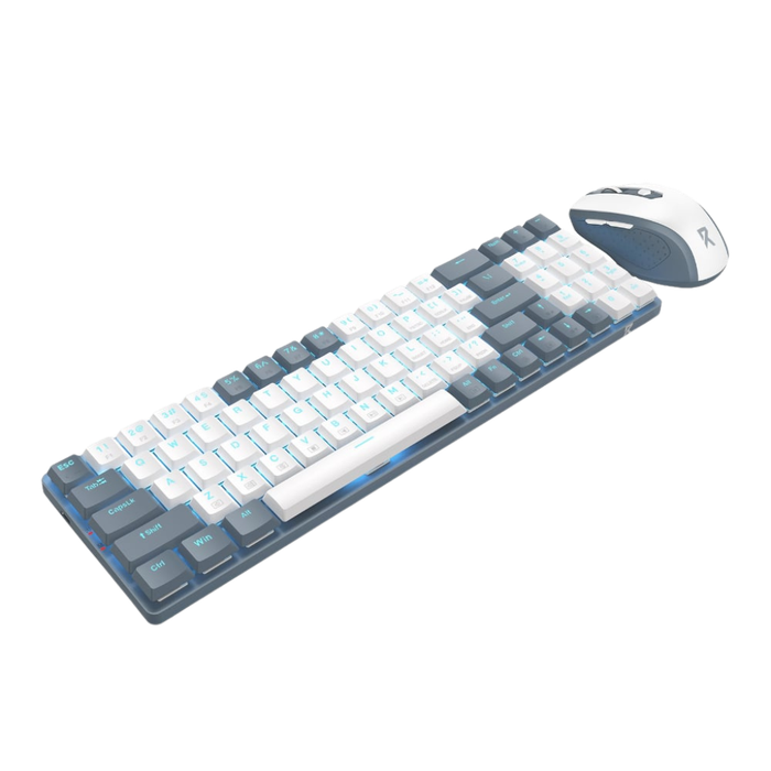 Redragon Wireless Keyboard and Mouse Combo  Grey/White - Red Switches