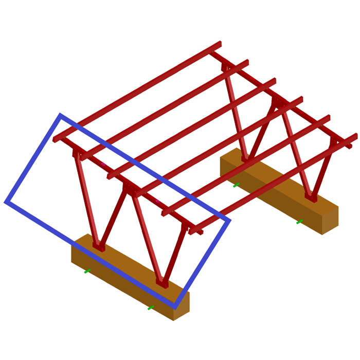 Inge: Carport 2 Kit (4 x Galvanized Legs, 1 x Aluminum Square Beam, Bolts & Nuts)
