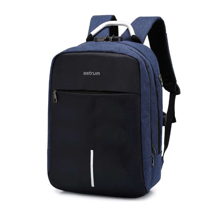 Astrum 15" Oxford Laptop Backpack with Lock and USB Charging Port - LB220