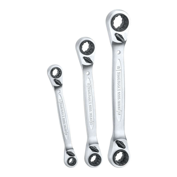 3 Piece Multidrive Ratchet Spanner Set, in Canvas 6503RX