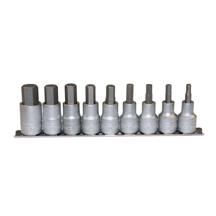 1/2inch Drive Hex Bit Socket Set, 9 Piece M1212