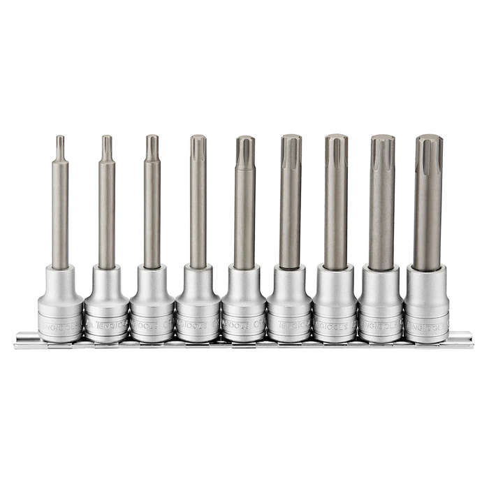 Socket Set 1/2in dr Long Ribe Bit 9 Pcs - M1209
