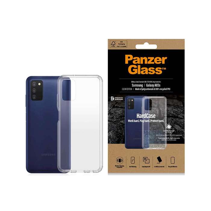 Panzerglass Samsung Galaxy A03S Antibacterial Case - Clear