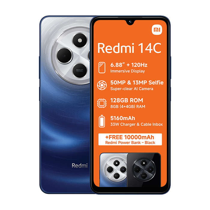 Xiaomi Redmi 14C 4G Dual Sim 128GB - Blue