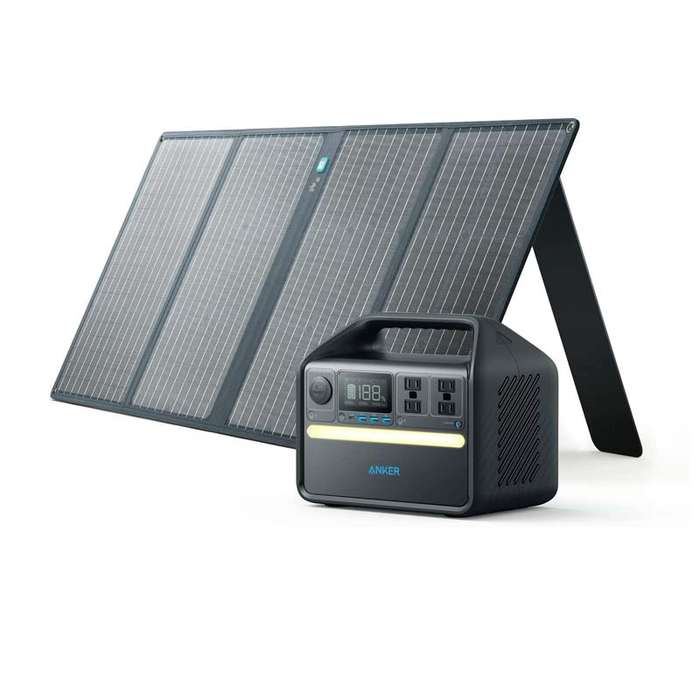 Anker 535 Solar Generator (PowerHouse 512Wh with 100W Solar Panel)