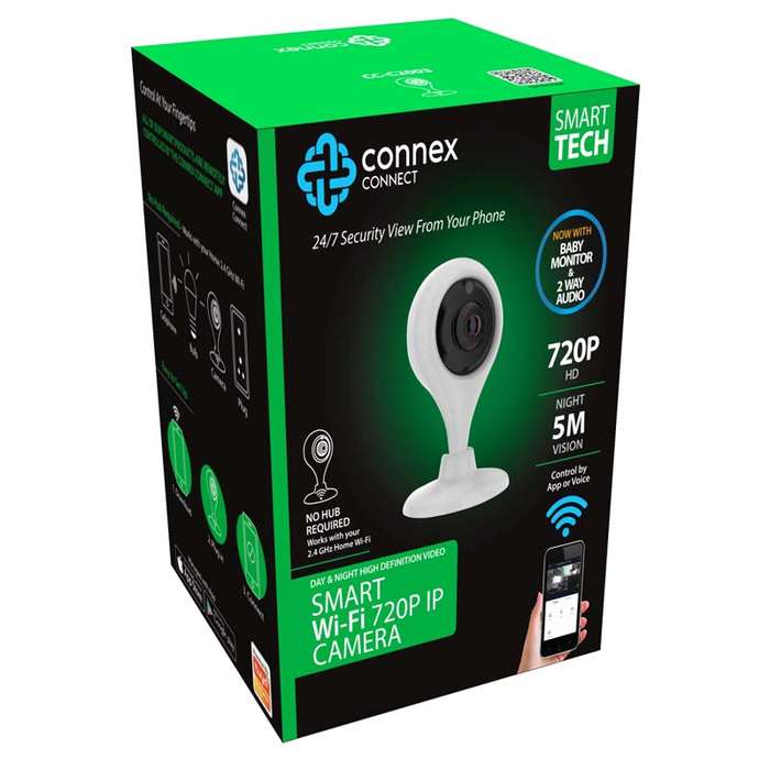 Connex Connect Smart WiFi 720P PTZ IP Camera - Indoor