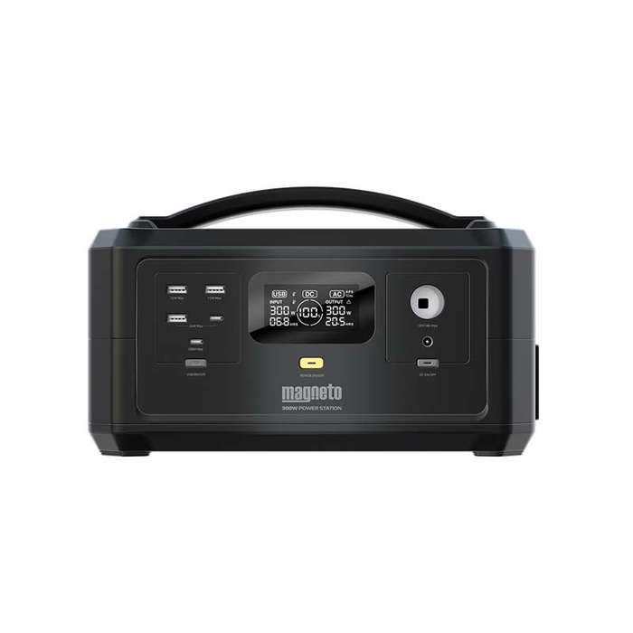 Magneto 300W 2.0 (256WH) Portable Power Backup Station with Fast Charge - Black