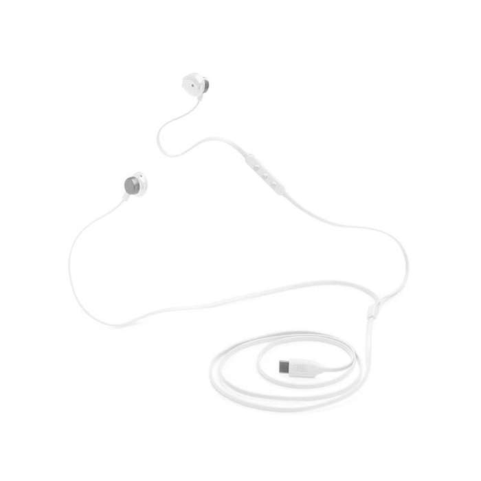 JBL Tune 305C USB-C Wired Hi-Res Earbuds - White