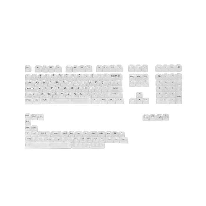 Redragon A135 Standard Doubleshot PBT Keycaps - Crystal Clear