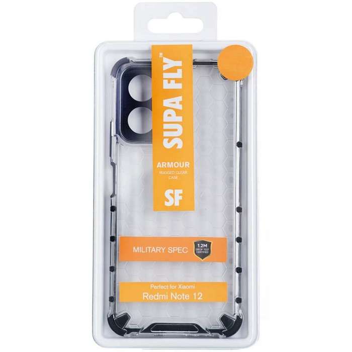 SUPA FLY Armour Case for Xiaomi Redmi Note 12 - Clear