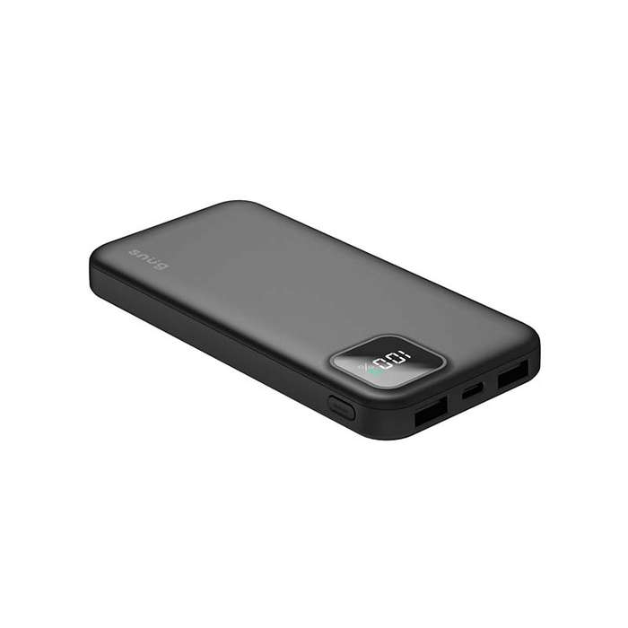 Snug 10000mAh Square Digital PD Powerbank - Black
