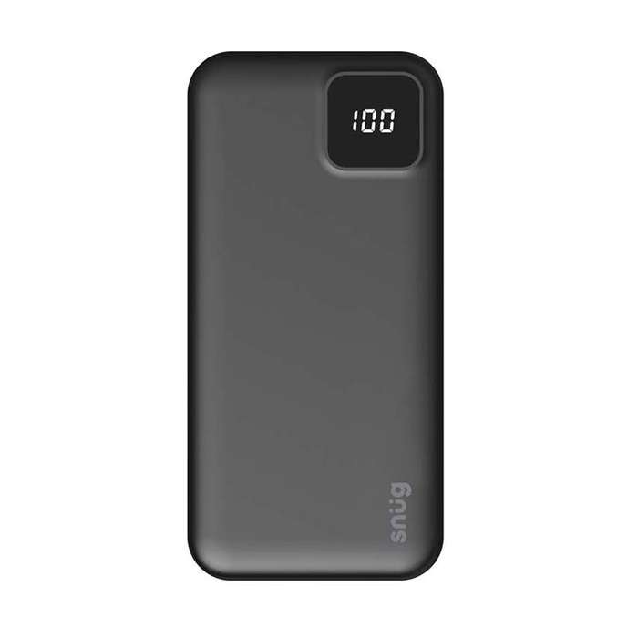 Snug 20000mAh Square Digital Powerbank - Black