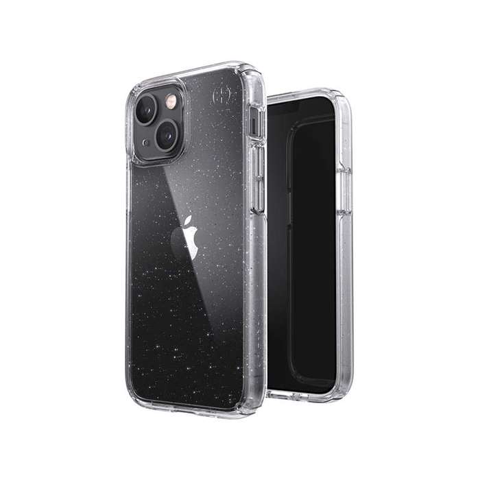 Speck Apple iPhone 13 Mini/12 Mini Presidio Perfect Glitter Case - Clear/Platinum Glitter