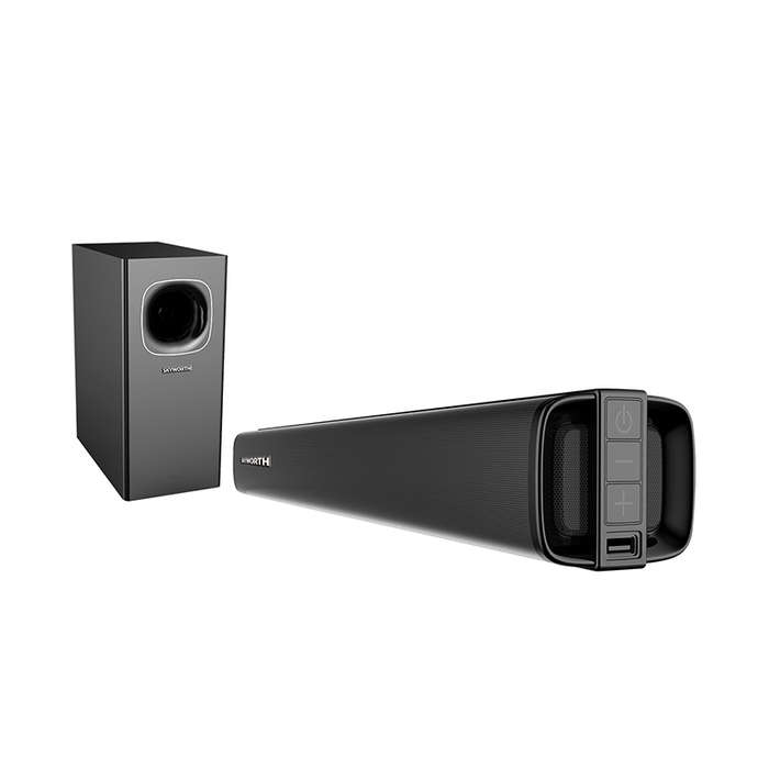 Skyworth 2.1CH Soundbar with Wireless Subwoofer - Black