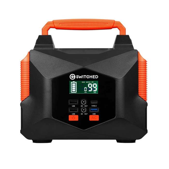 Switched 200W Portable Power Station (166.5WH)