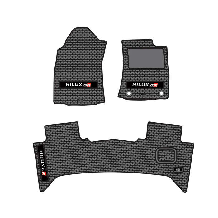 Toyota Hilux rubber mat set, Legend 50, Hilux GR, GD6 2015- ADDO