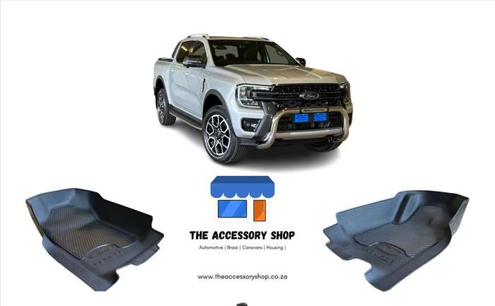 Ford Ranger Nex Gen Double &amp; Single cab Heavy Duty Moulded mats set 2023-