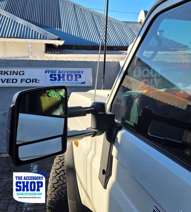 Toyota Landcruiser 70 series Towing Mirrors (Set of 2) Fits 2024