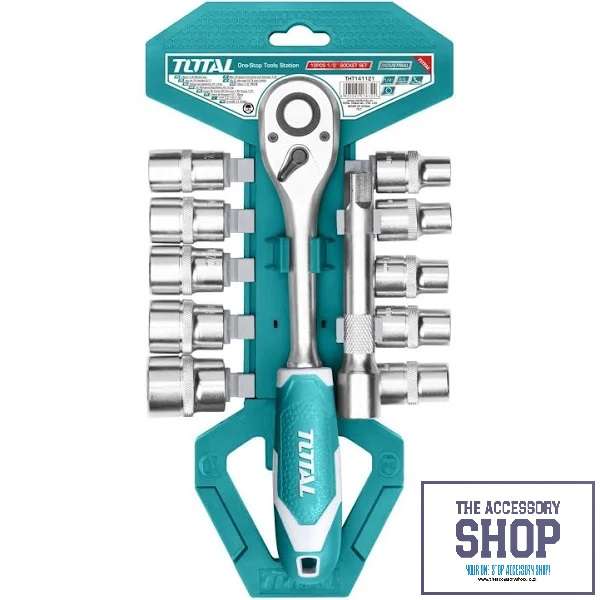 Socket Set 12Pc 1/2" Quick Release Total Tools THT141121