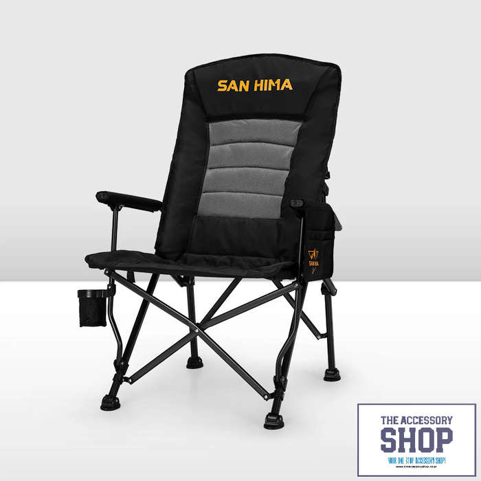 Camping Chair Luxury Folding Portable Thick Padding With Storage Bag- San Hima