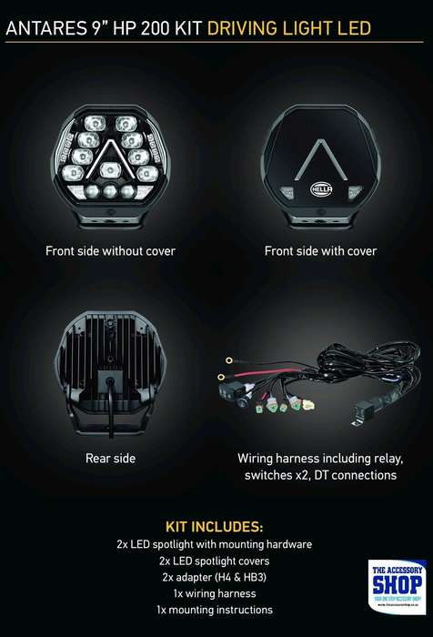 Hella Antares 9" LED Plug & Play Harness Daytime Running Light - Set AN871
