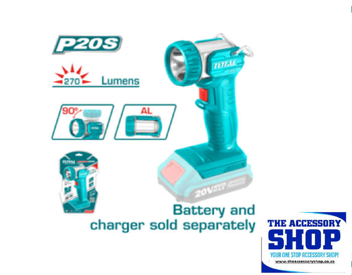 Light Work Lamp 8 watt Total Tools with or without battery TWLI2058