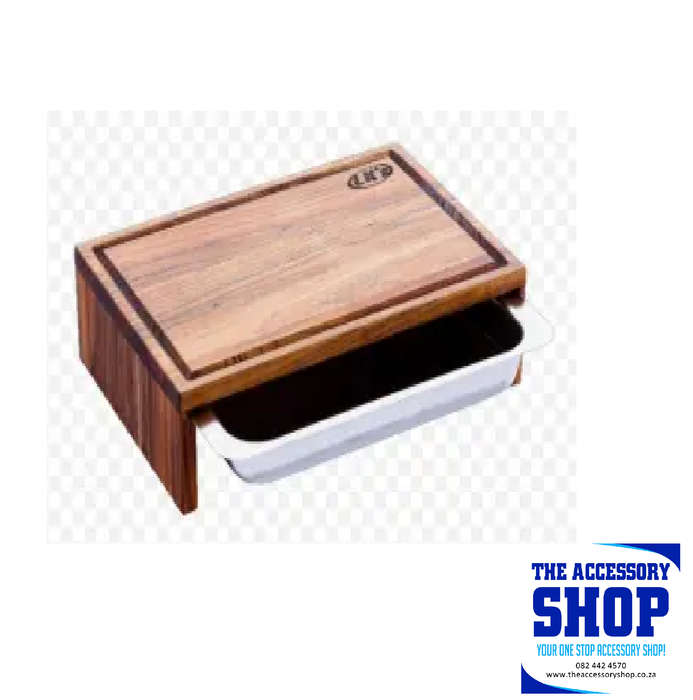 Cutting Board With Stainless Steel Tray LKs
