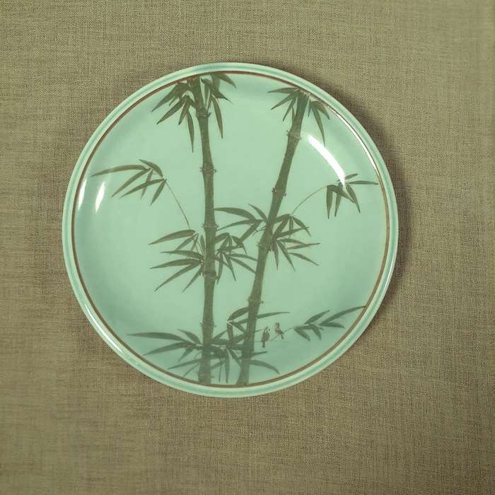 Green Oriental Celadon Plate - Siam Thailand